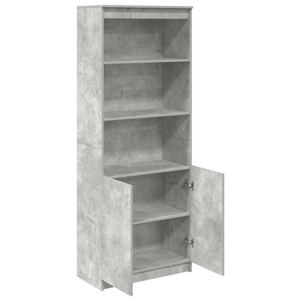 Dulap înalt, gri beton, 70x35x180 cm, lemn prelucrat GartenMobel Dekor