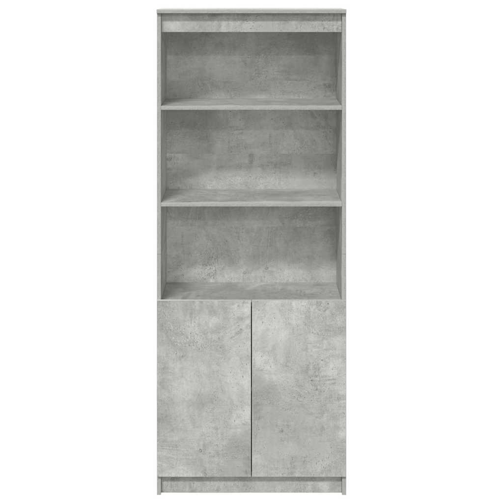 Dulap înalt, gri beton, 70x35x180 cm, lemn prelucrat GartenMobel Dekor