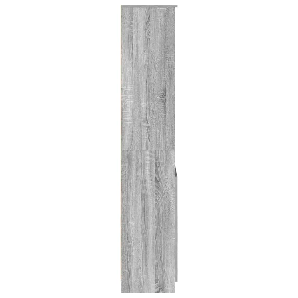 Dulap înalt, gri sonoma, 70x35x180 cm, lemn prelucrat GartenMobel Dekor