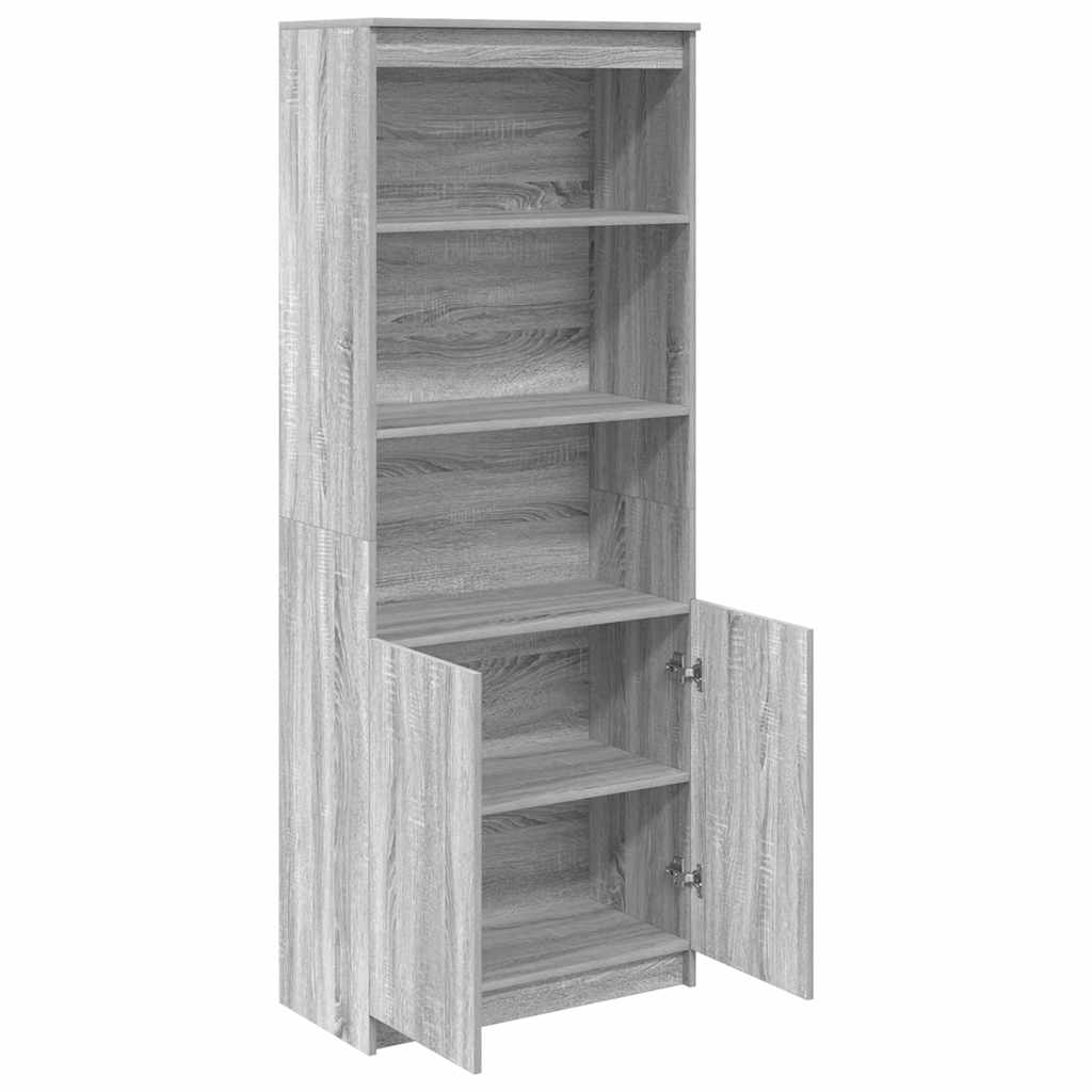 Dulap înalt, gri sonoma, 70x35x180 cm, lemn prelucrat GartenMobel Dekor