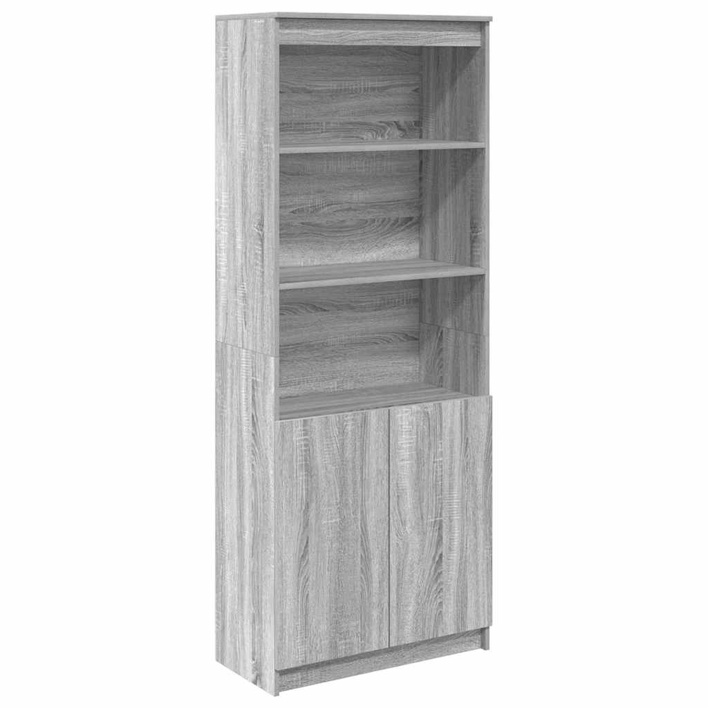 Dulap înalt, gri sonoma, 70x35x180 cm, lemn prelucrat GartenMobel Dekor