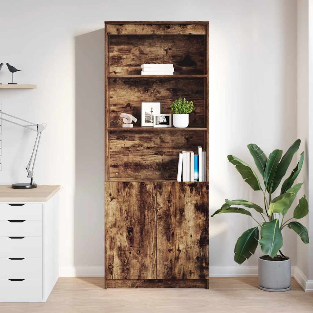 Dulap înalt, stejar fumuriu, 70x35x180 cm, lemn prelucrat GartenMobel Dekor