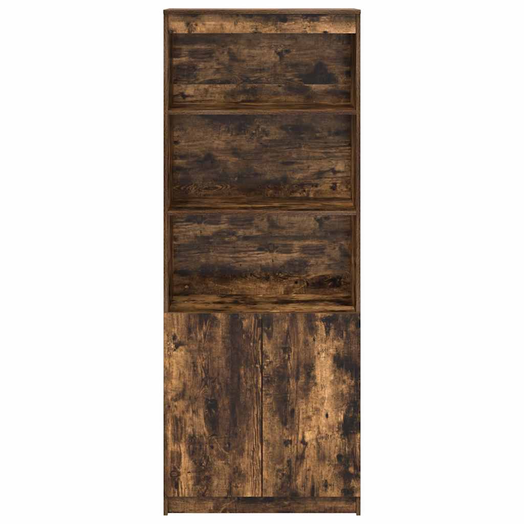 Dulap înalt, stejar fumuriu, 70x35x180 cm, lemn prelucrat GartenMobel Dekor