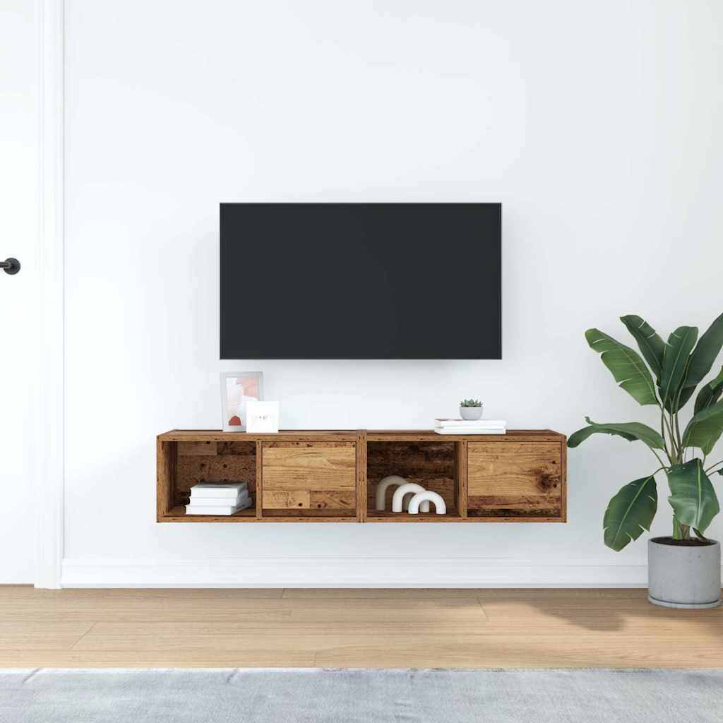 Dulapuri TV 2 buc Lemn vechi 60x31x25,5 cm Lemn prelucrat GartenMobel Dekor