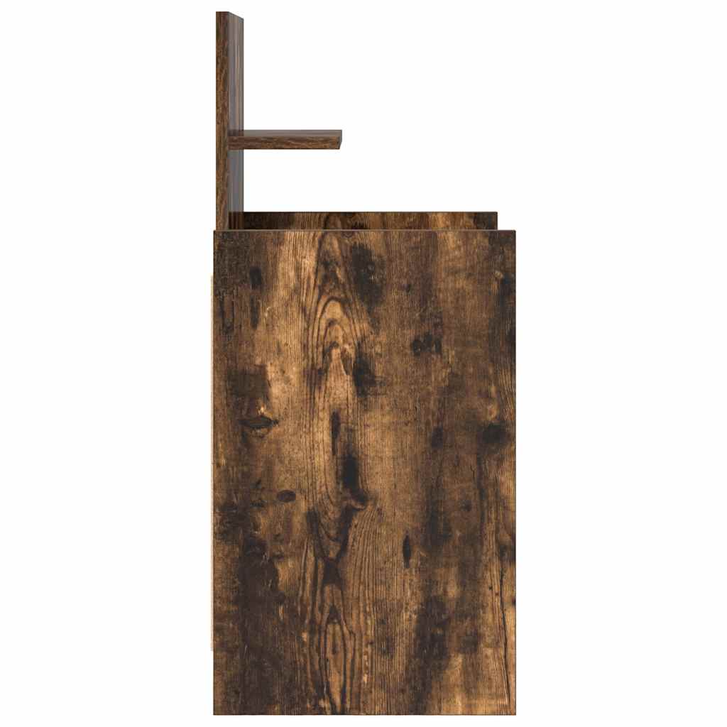 Noptiera cu 2 sertare stejar afumat 38x34x80 cm GartenMobel Dekor