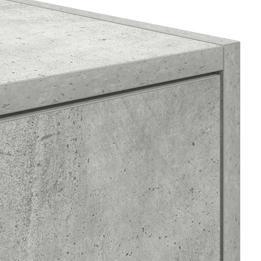 Dulap TV Beton Gri 80x31x25,5 cm Lemn prelucrat GartenMobel Dekor