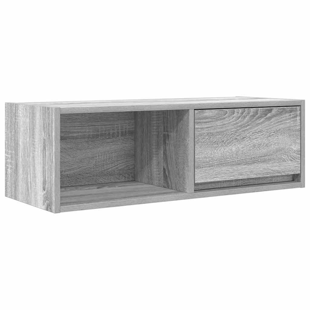 Dulap TV Gri Sonoma 80x31x25,5 cm lemn prelucrat GartenMobel Dekor