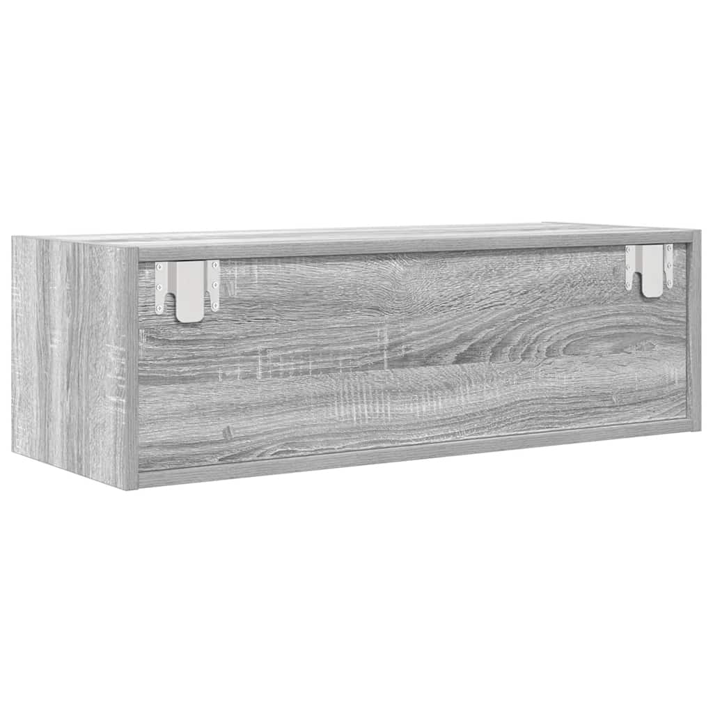 Dulap TV Gri Sonoma 80x31x25,5 cm lemn prelucrat GartenMobel Dekor