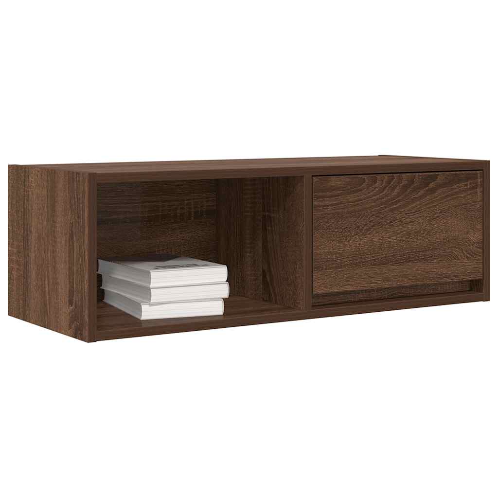Dulap TV Stejar maro 80x31x25,5 cm Lemn prelucrat GartenMobel Dekor