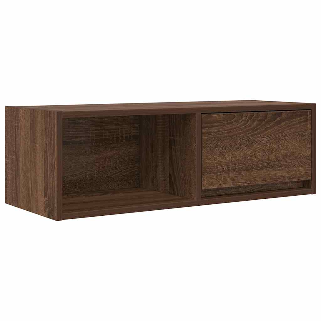 Dulap TV Stejar maro 80x31x25,5 cm Lemn prelucrat GartenMobel Dekor