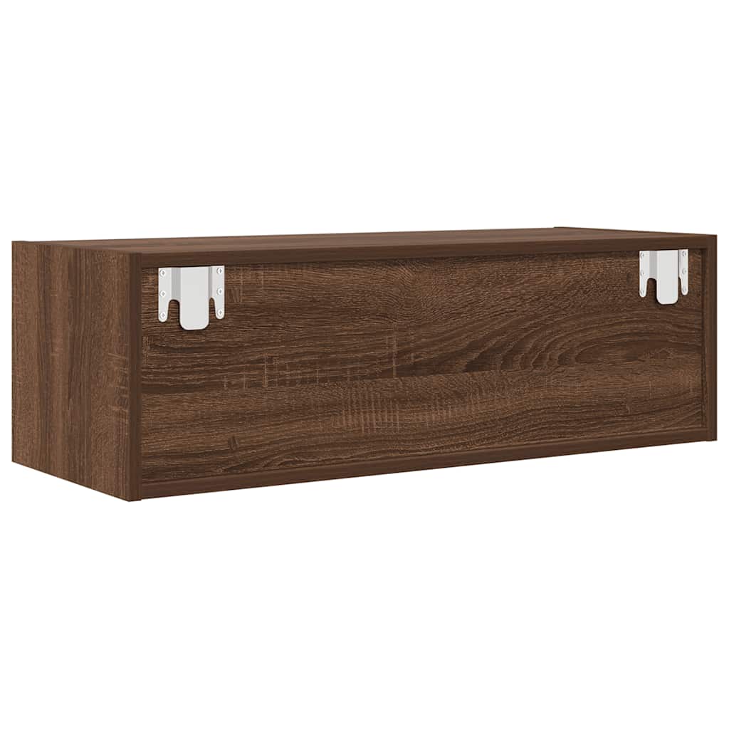 Dulap TV Stejar maro 80x31x25,5 cm Lemn prelucrat GartenMobel Dekor