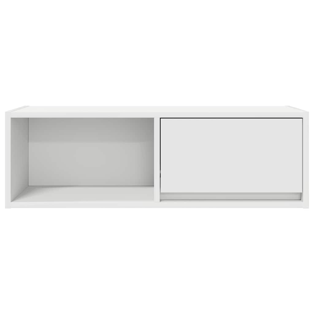 Dulap TV alb 80x31x25,5 cm lemn prelucrat GartenMobel Dekor