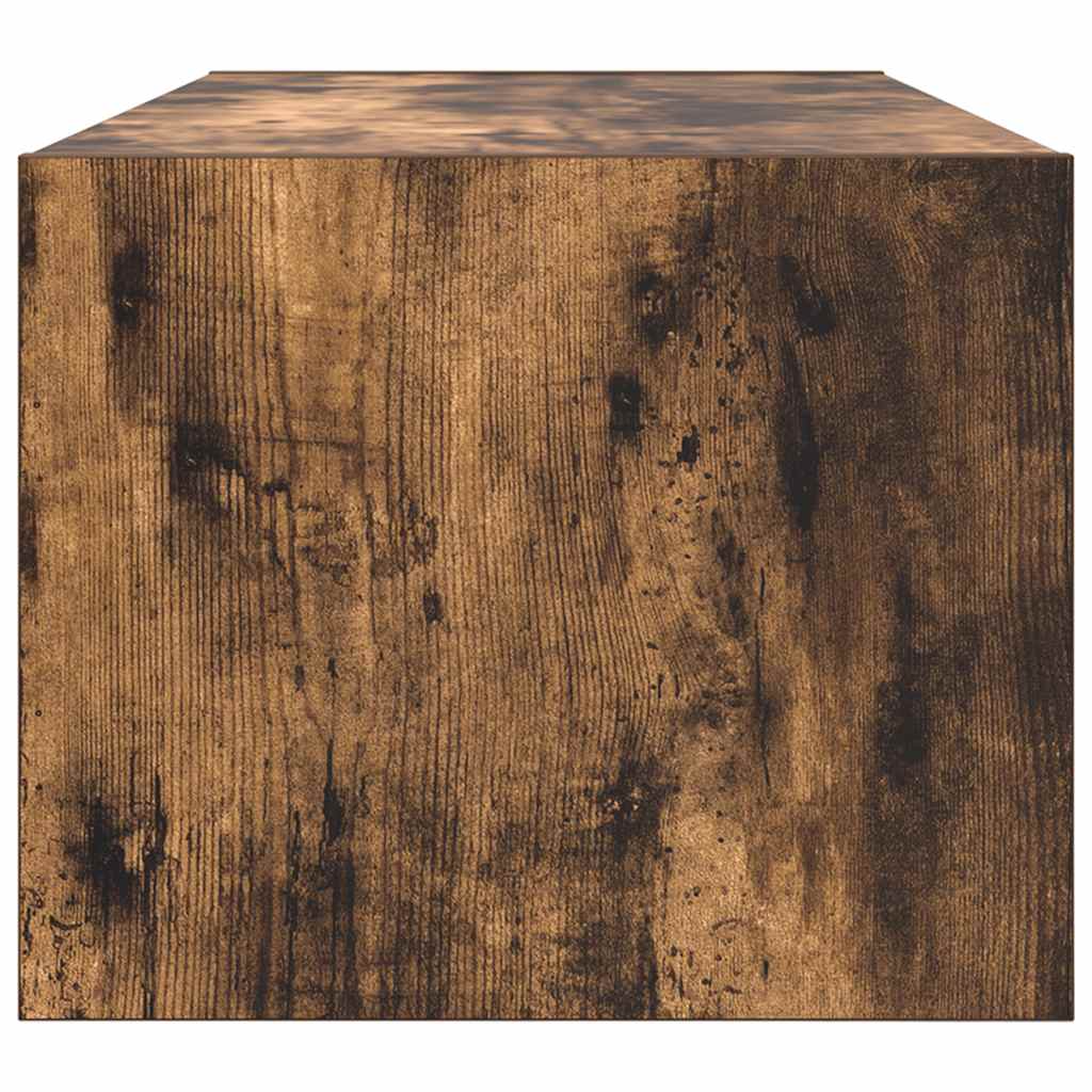 Dulap TV stejar afumat 80x31x25,5 cm din lemn de prelucrare GartenMobel Dekor