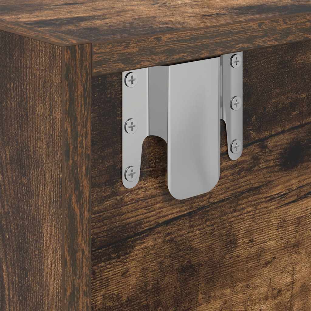 Dulap TV stejar afumat 80x31x25,5 cm din lemn de prelucrare GartenMobel Dekor