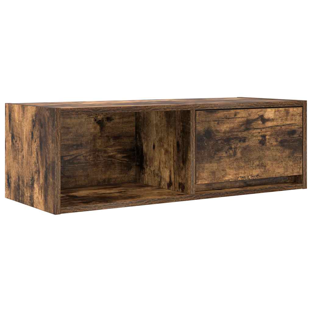 Dulap TV stejar afumat 80x31x25,5 cm din lemn de prelucrare GartenMobel Dekor