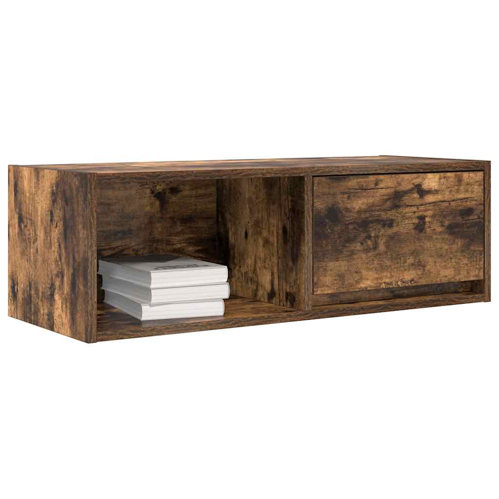 Dulap TV stejar afumat 80x31x25,5 cm din lemn de prelucrare GartenMobel Dekor