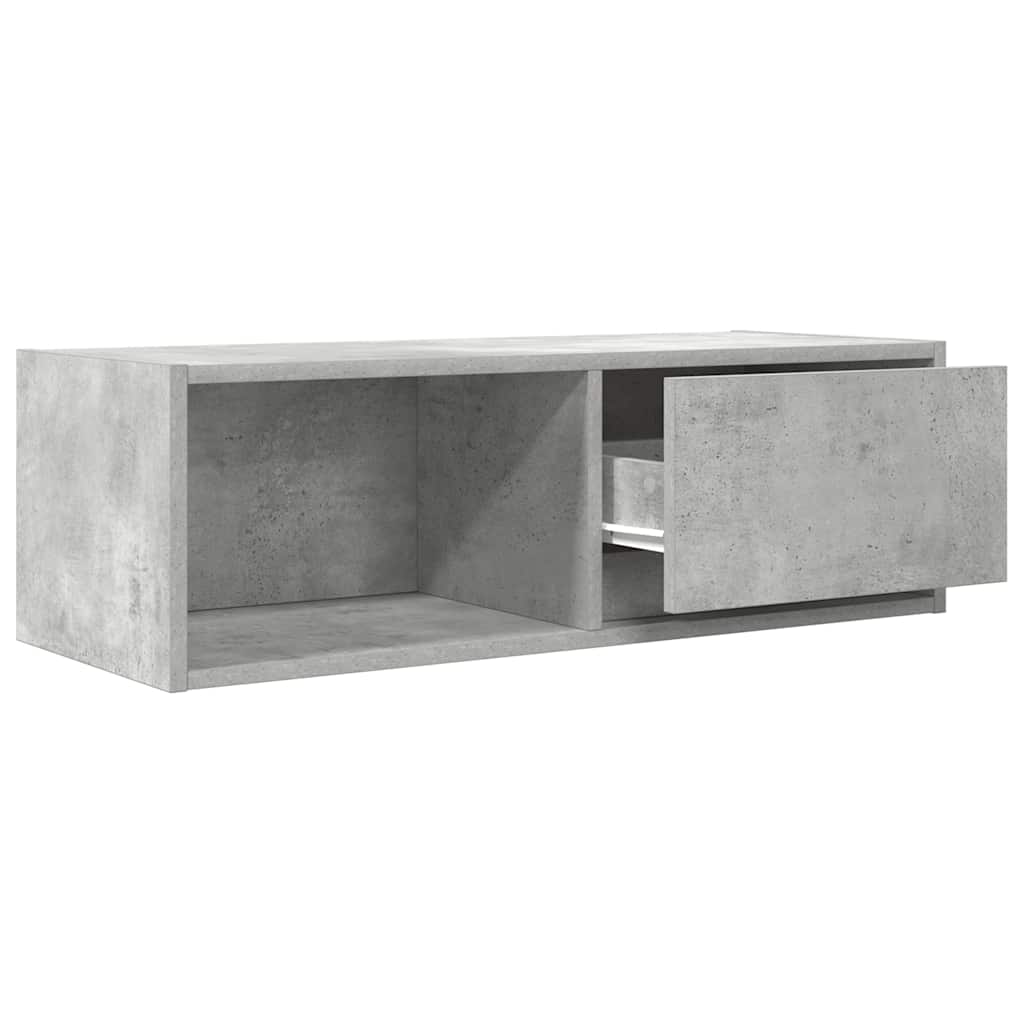 Dulapuri TV 2 buc Beton Gri 80x31x25,5 cm Lemn prelucrat GartenMobel Dekor