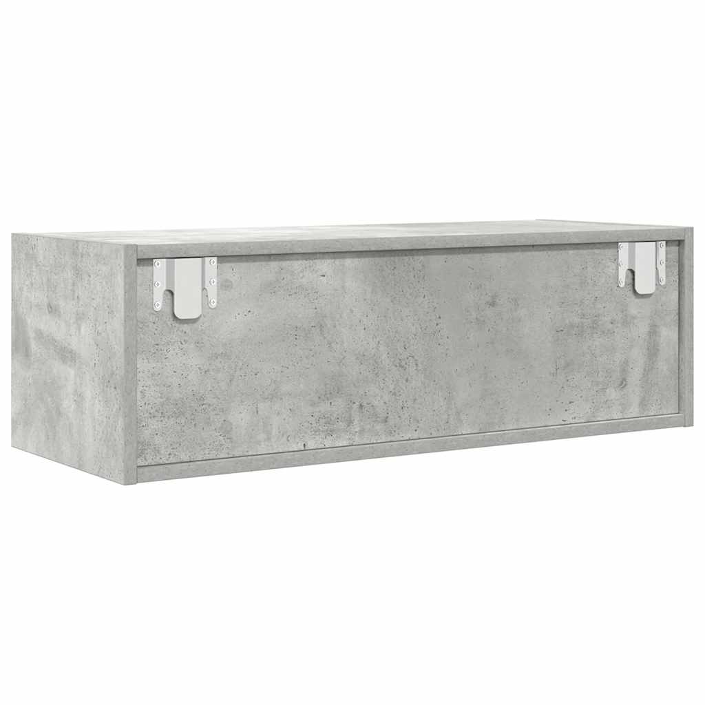 Dulapuri TV 2 buc Beton Gri 80x31x25,5 cm Lemn prelucrat GartenMobel Dekor