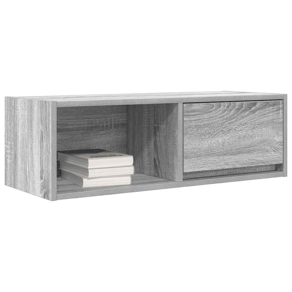 Dulapuri TV 2 buc Gri Sonoma 80x31x25,5 cm Lemn prelucrat GartenMobel Dekor