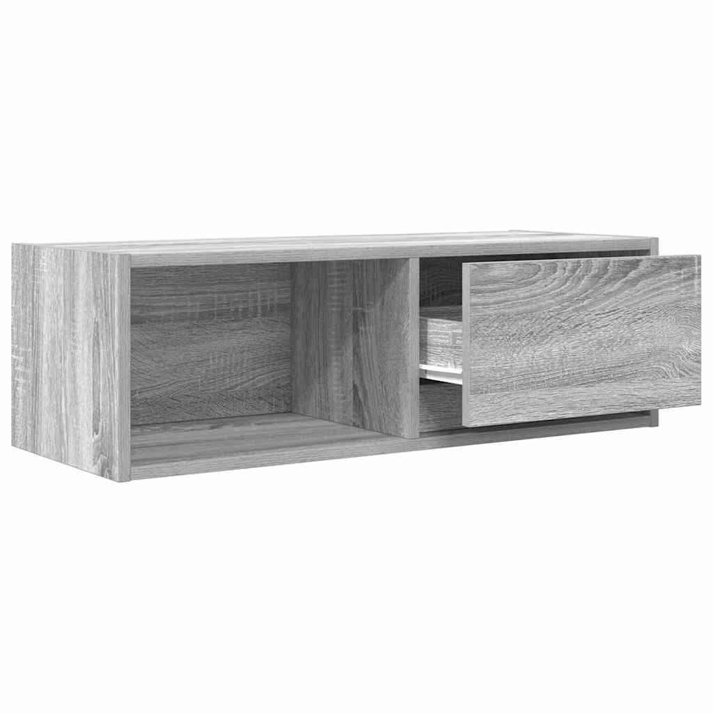 Dulapuri TV 2 buc Gri Sonoma 80x31x25,5 cm Lemn prelucrat GartenMobel Dekor