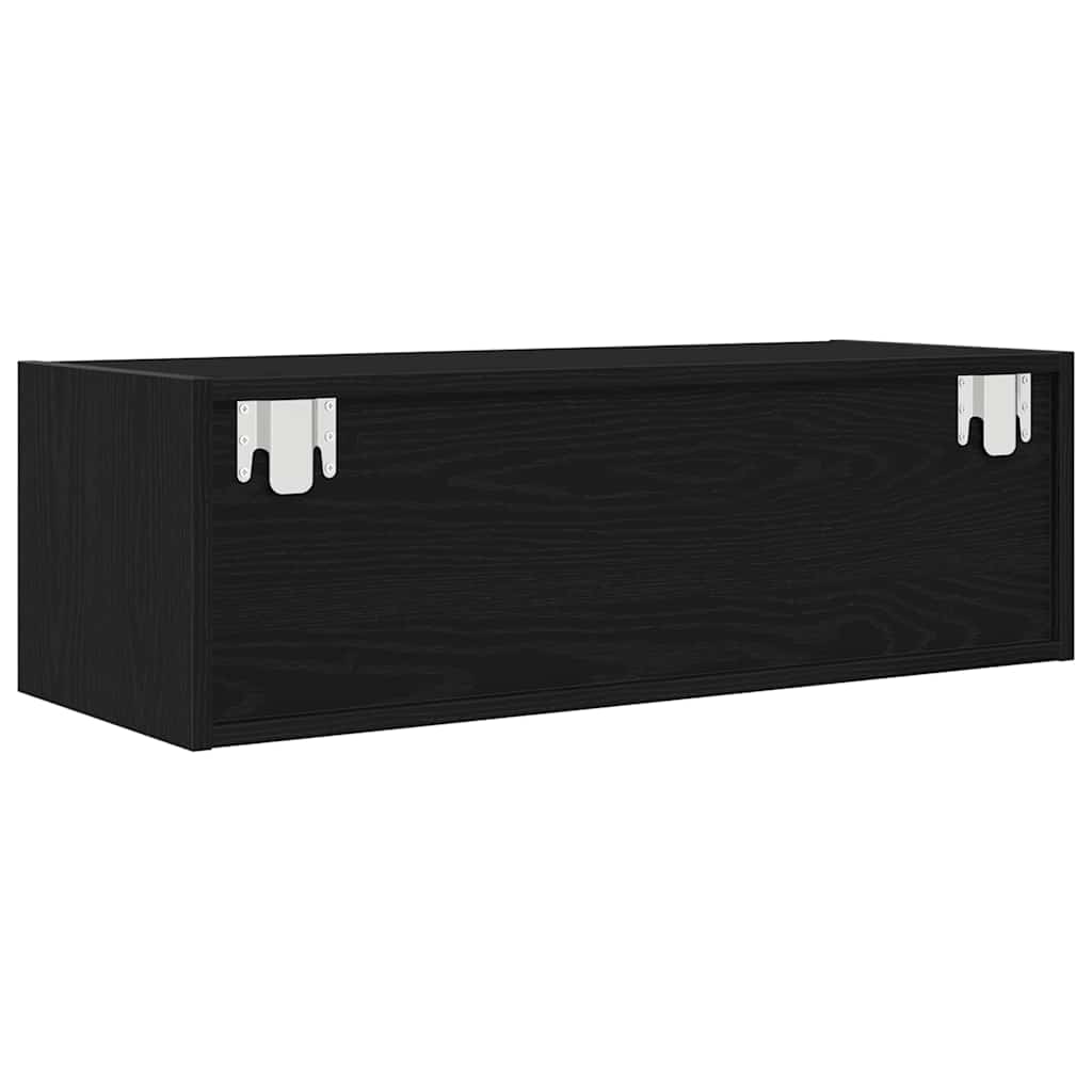 Dulapuri TV 2 buc Stejar negru 80x31x25,5 cm Lemn prelucrat GartenMobel Dekor