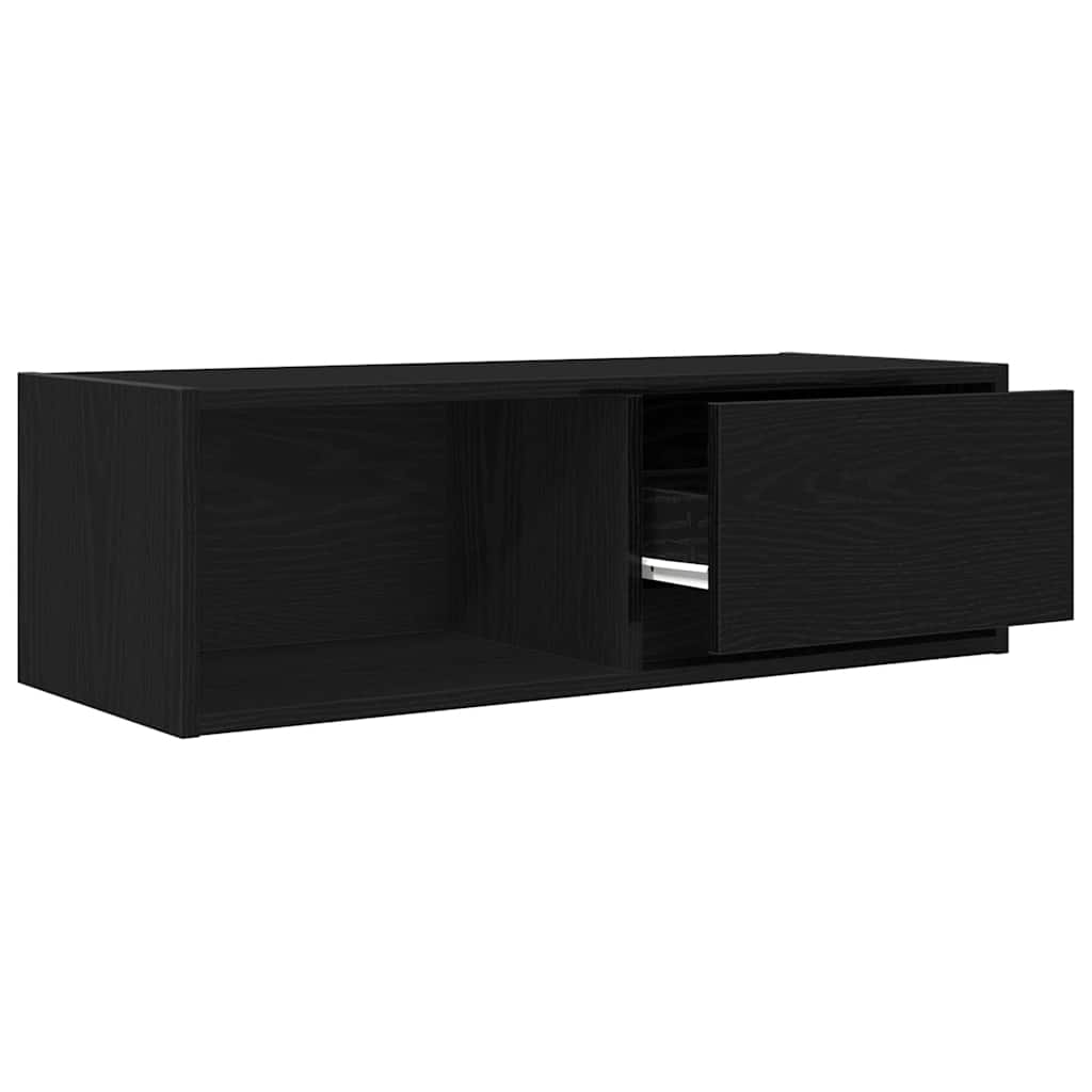 Dulapuri TV 2 buc Stejar negru 80x31x25,5 cm Lemn prelucrat GartenMobel Dekor