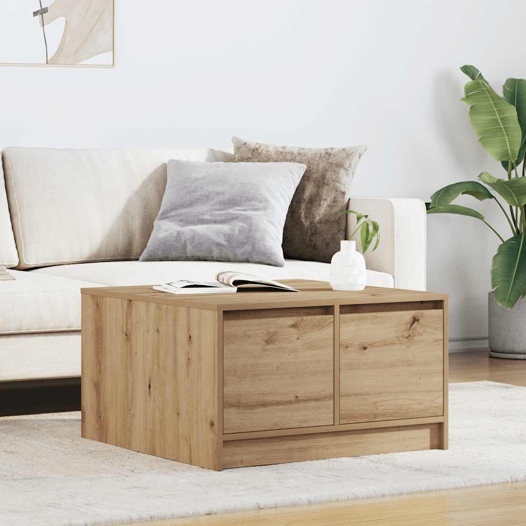 Masuta de cafea cu sertare Artisan Stejar 70,5x70x40 cm GartenMobel Dekor