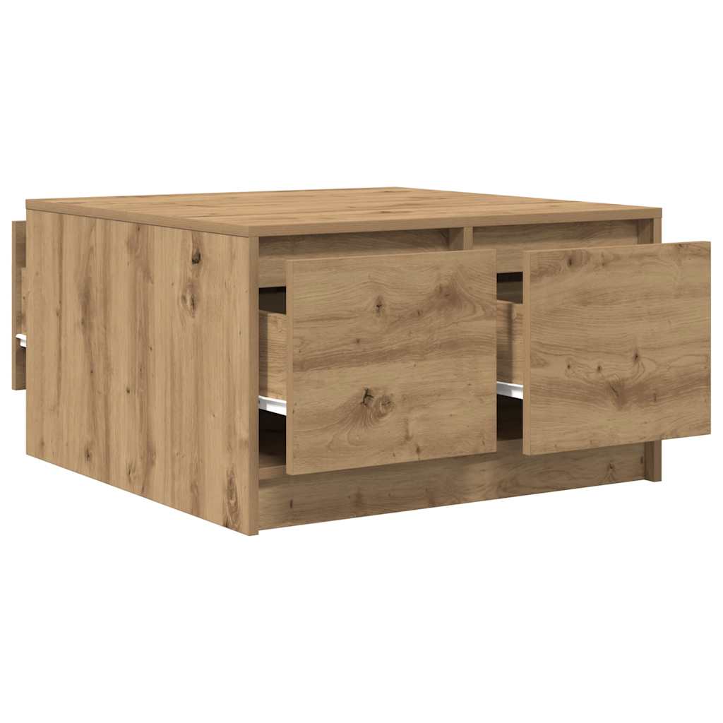 Masuta de cafea cu sertare Artisan Stejar 70,5x70x40 cm GartenMobel Dekor