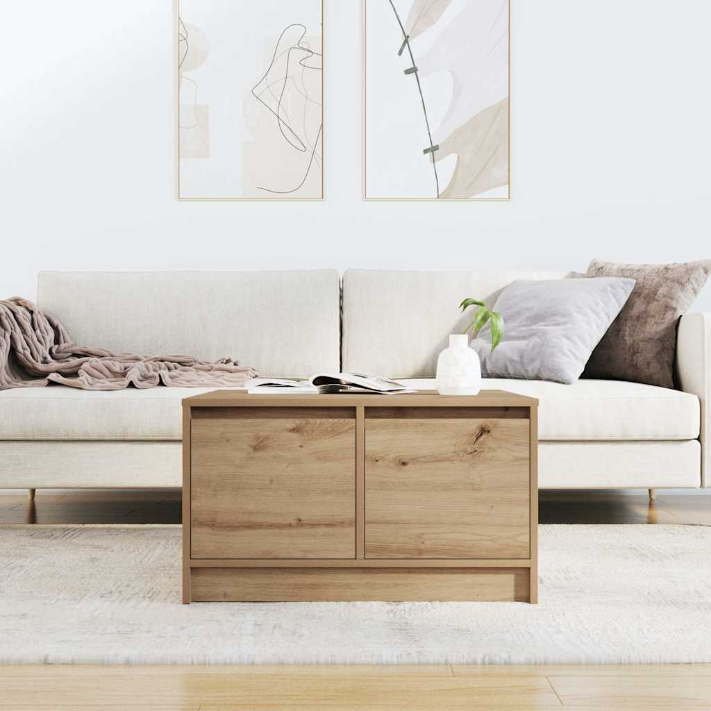Masuta de cafea cu sertare Artisan Stejar 70,5x70x40 cm GartenMobel Dekor