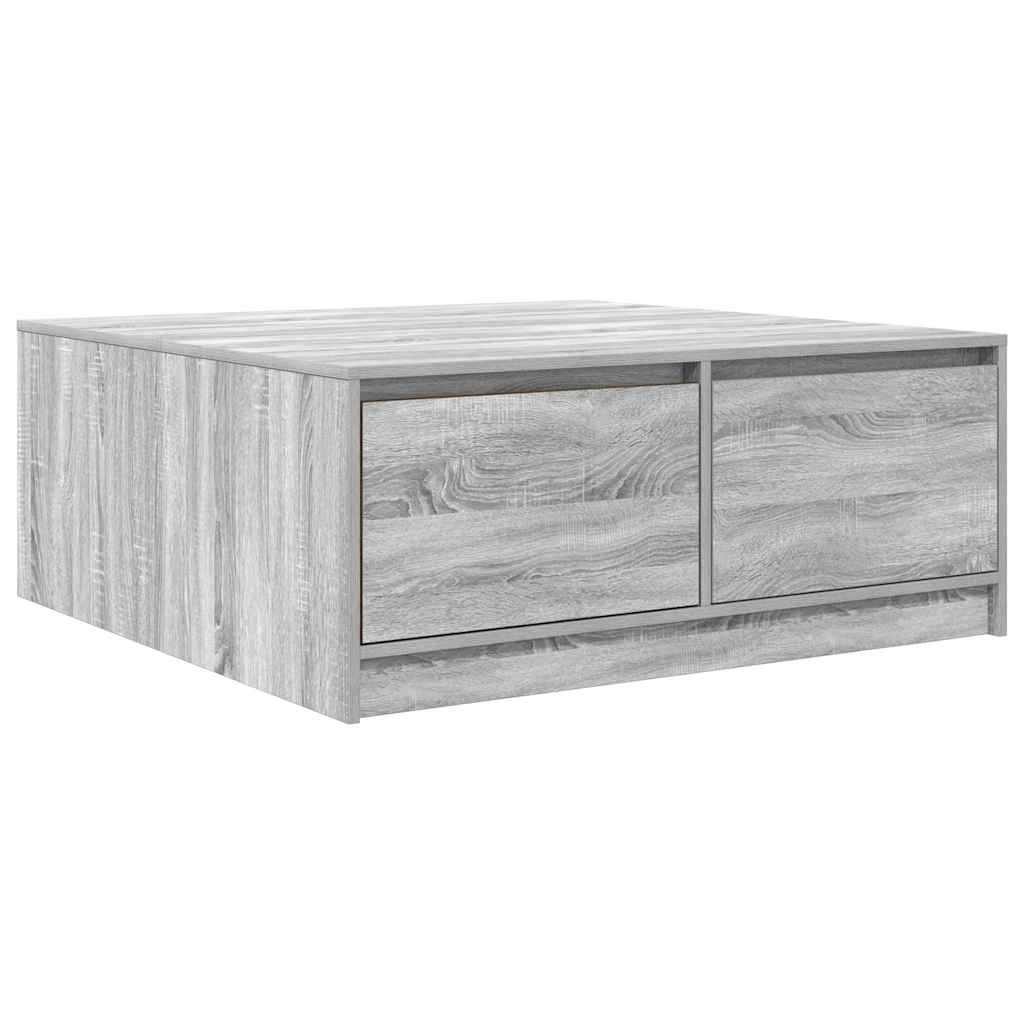 Masuta de cafea cu sertare Gri Sonoma 100x100x40 cm GartenMobel Dekor