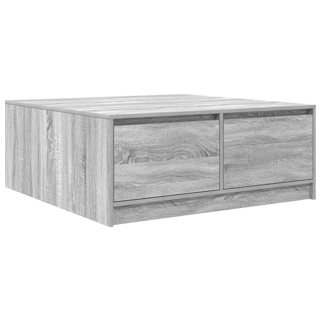 Masuta de cafea cu sertare Gri Sonoma 100x100x40 cm GartenMobel Dekor