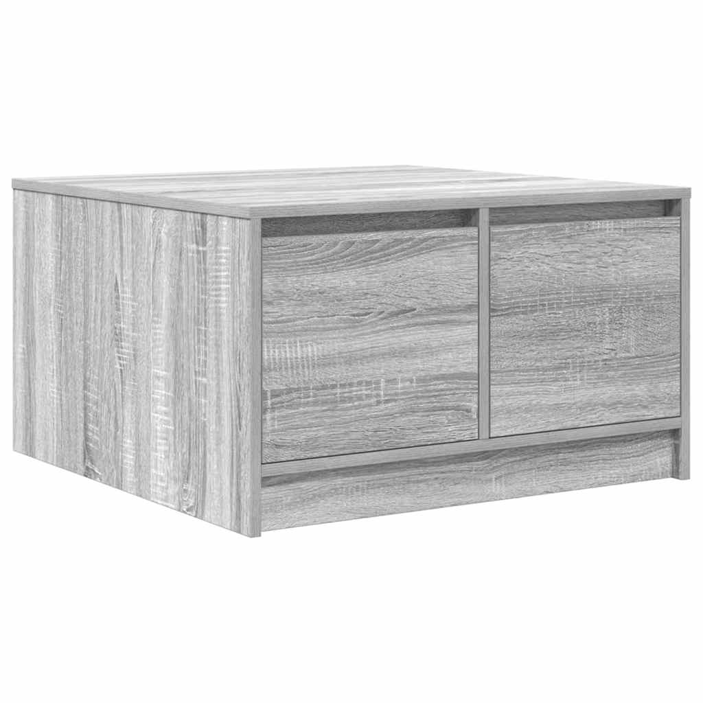 Masuta de cafea cu sertare Gri Sonoma 70,5x70x40 cm GartenMobel Dekor