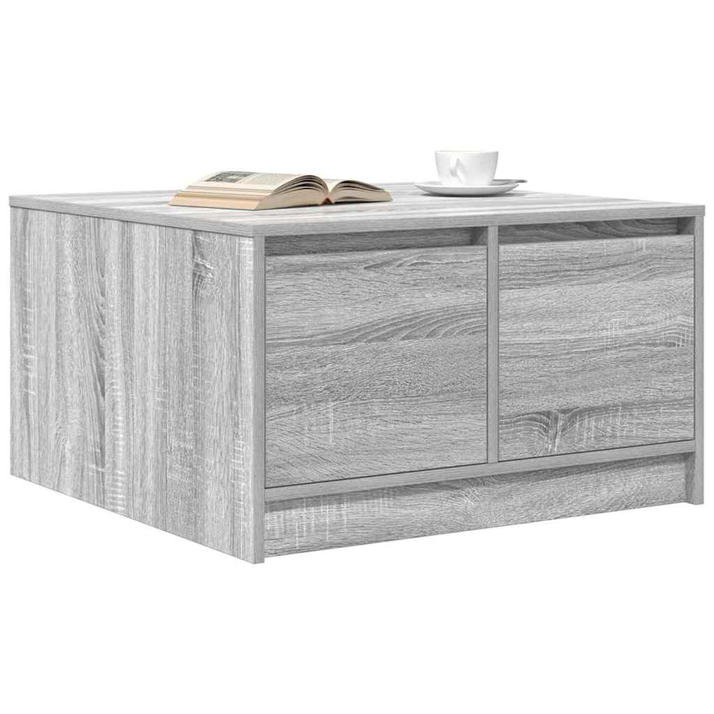 Masuta de cafea cu sertare Gri Sonoma 70,5x70x40 cm GartenMobel Dekor