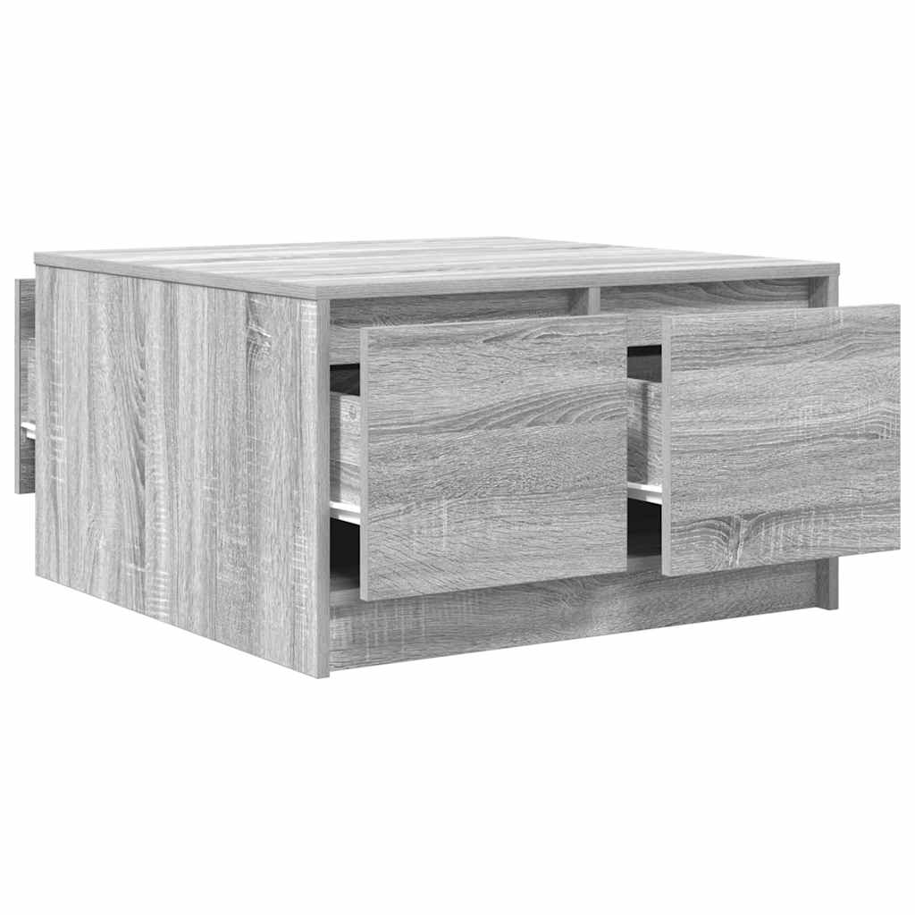 Masuta de cafea cu sertare Gri Sonoma 70,5x70x40 cm GartenMobel Dekor