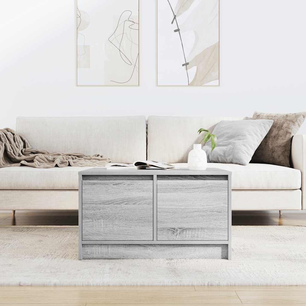 Masuta de cafea cu sertare Gri Sonoma 70,5x70x40 cm GartenMobel Dekor