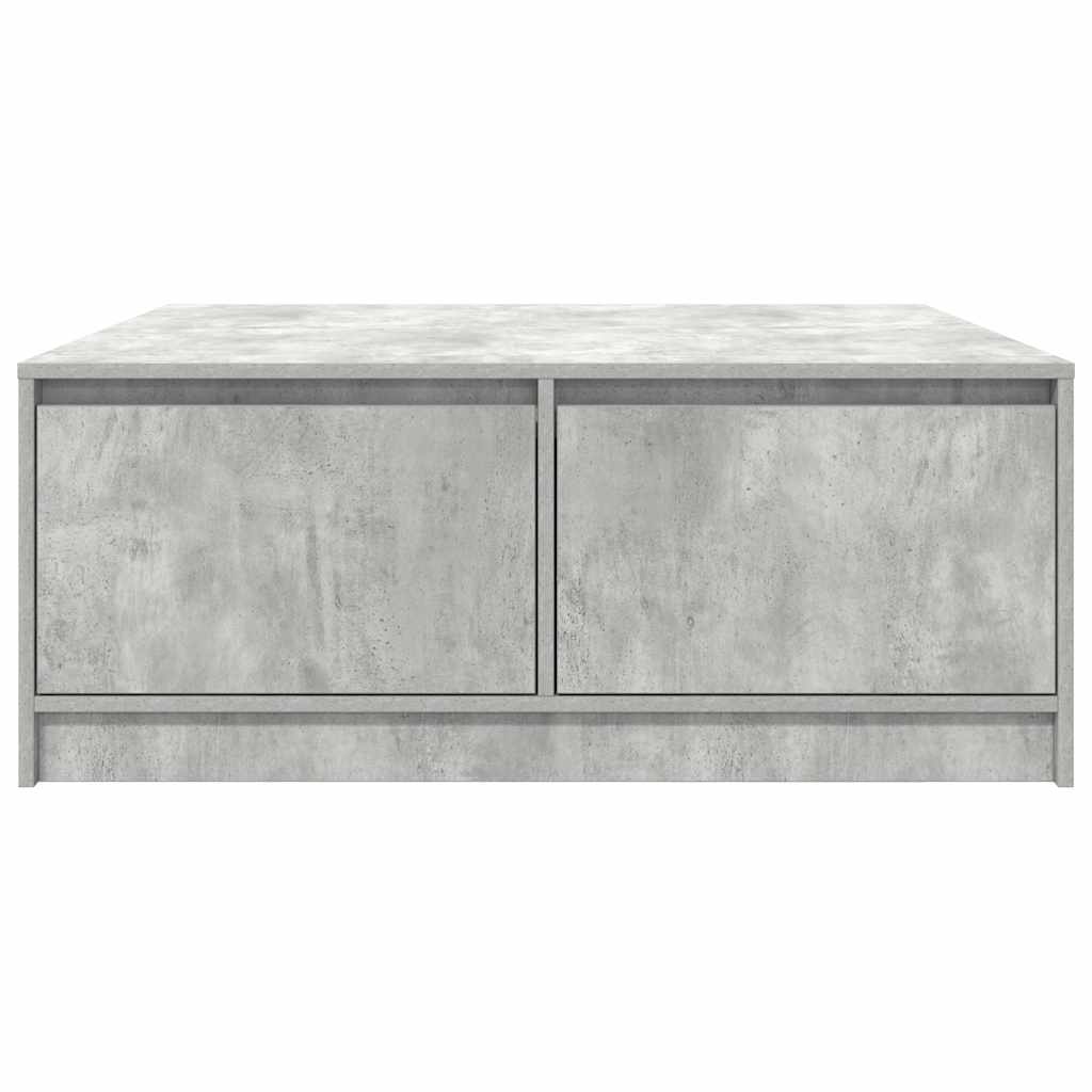 Masuta de cafea cu sertare Gri beton 100x100x40 cm GartenMobel Dekor