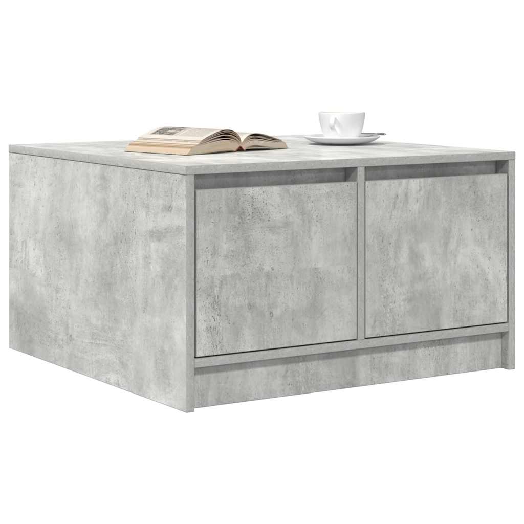 Masuta de cafea cu sertare Gri beton 70,5x70x40 cm GartenMobel Dekor