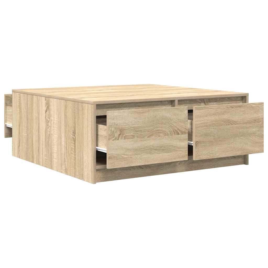 Masuta de cafea cu sertare Stejar Sonoma 100x100x40 cm GartenMobel Dekor