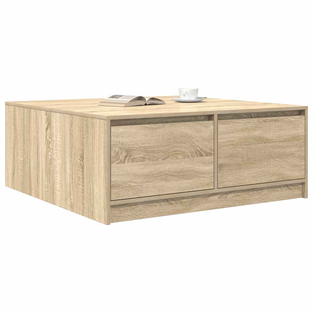 Masuta de cafea cu sertare Stejar Sonoma 100x100x40 cm GartenMobel Dekor