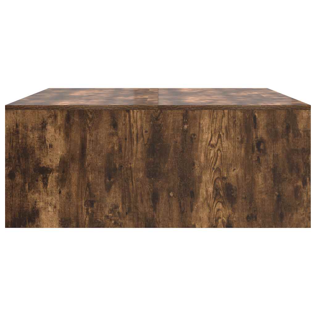 Masuta de cafea cu sertare Stejar afumat 100x100x40 cm GartenMobel Dekor