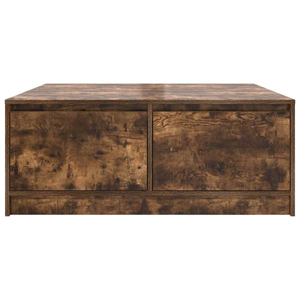 Masuta de cafea cu sertare Stejar afumat 100x100x40 cm GartenMobel Dekor