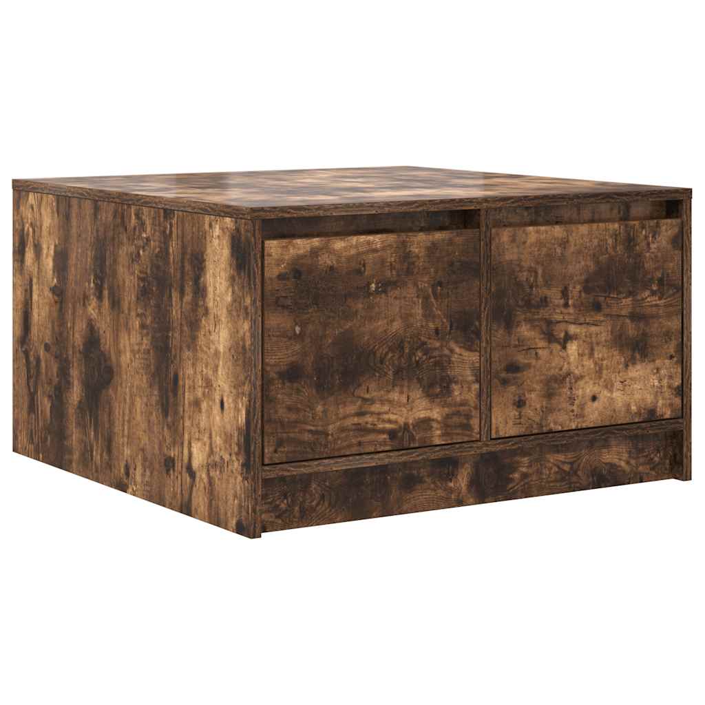 Masuta de cafea cu sertare Stejar afumat 70,5x70x40 cm GartenMobel Dekor