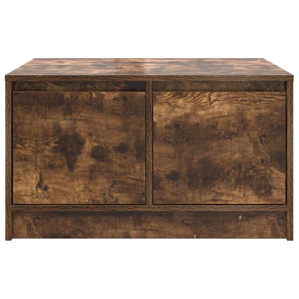 Masuta de cafea cu sertare Stejar afumat 70,5x70x40 cm GartenMobel Dekor