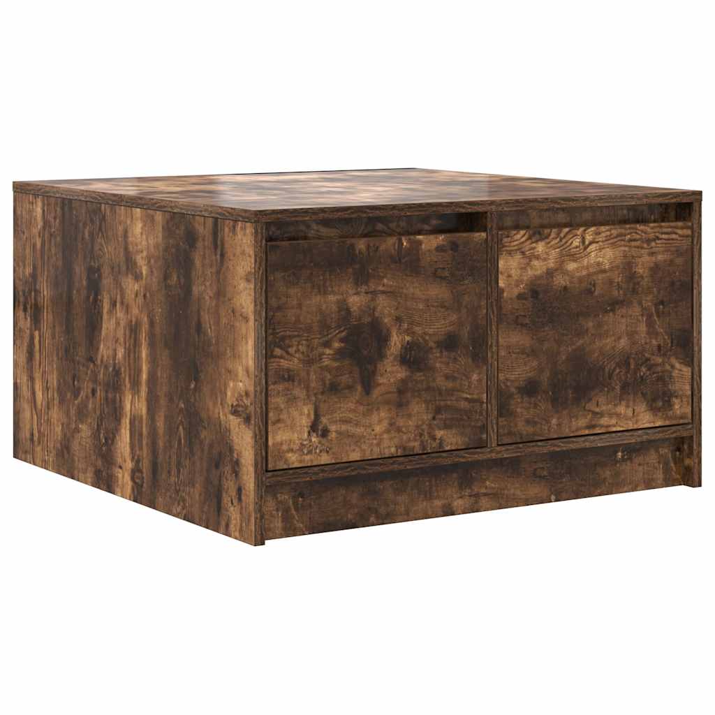 Masuta de cafea cu sertare Stejar afumat 70,5x70x40 cm GartenMobel Dekor
