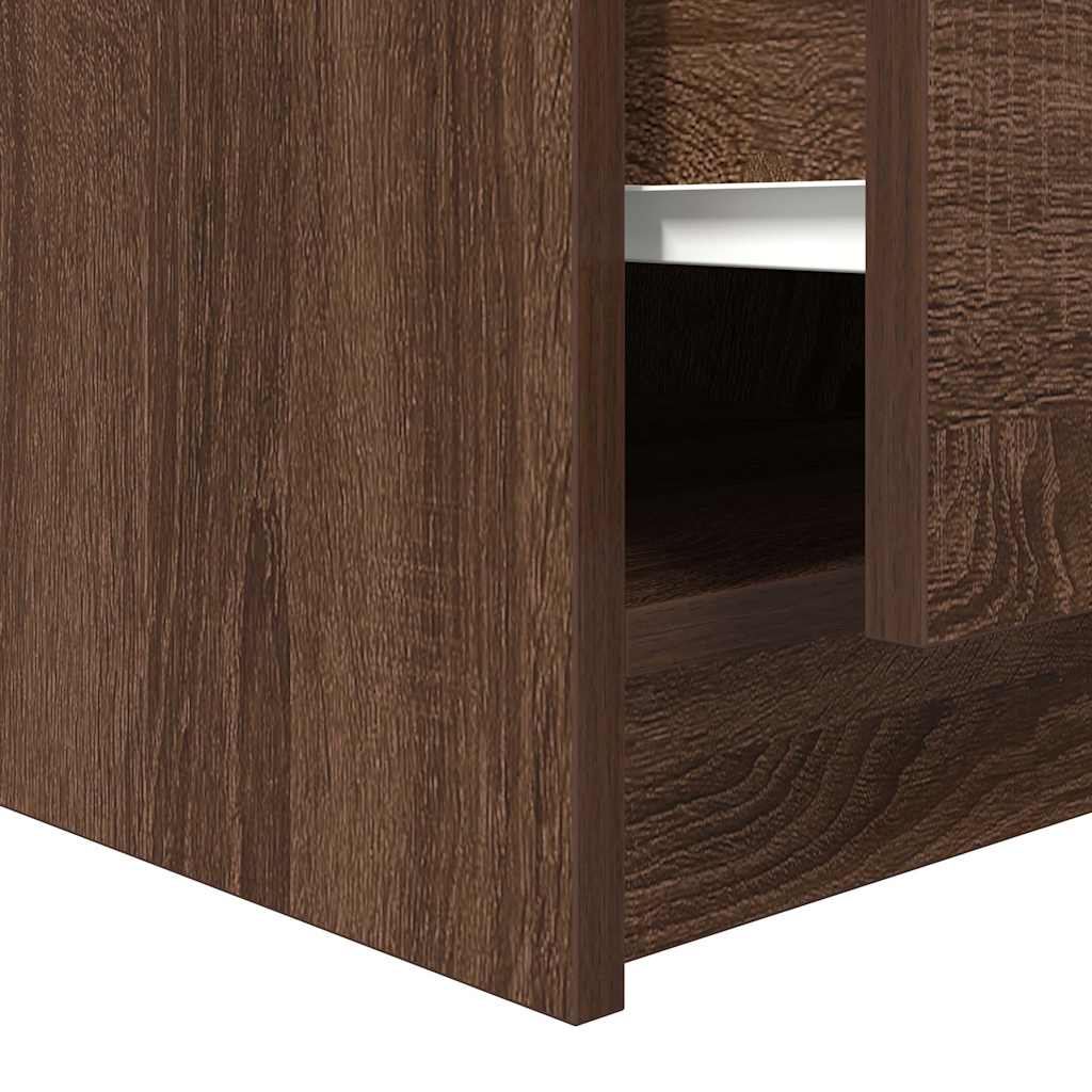 Masuta de cafea cu sertare Stejar maro 100x100x40 cm GartenMobel Dekor