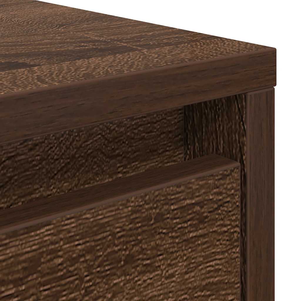 Masuta de cafea cu sertare Stejar maro 100x100x40 cm GartenMobel Dekor