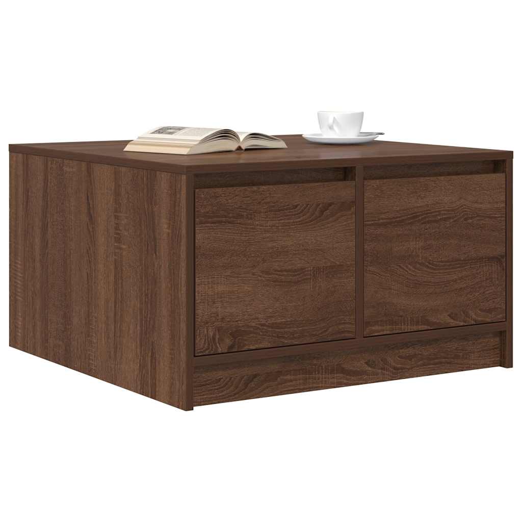 Masuta de cafea cu sertare Stejar maro 70,5x70x40 cm GartenMobel Dekor