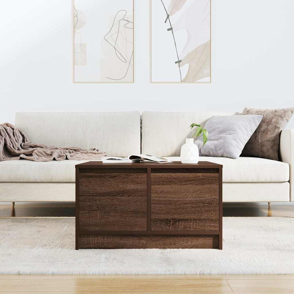 Masuta de cafea cu sertare Stejar maro 70,5x70x40 cm GartenMobel Dekor
