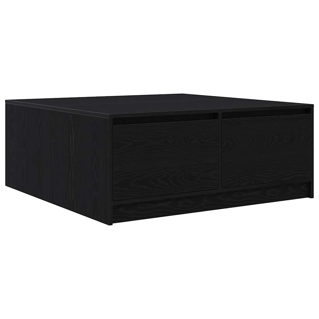 Masuta de cafea cu sertare Stejar negru 100x100x40 cm GartenMobel Dekor
