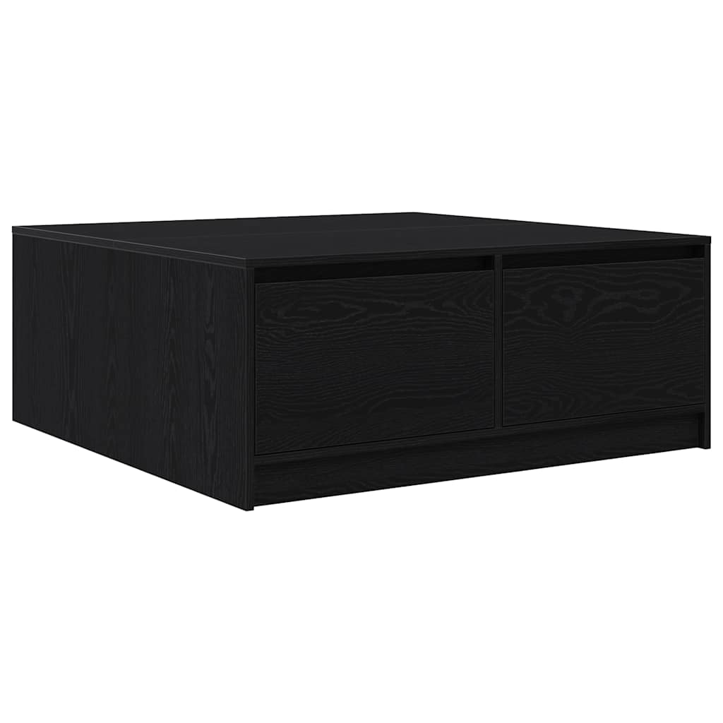 Masuta de cafea cu sertare Stejar negru 100x100x40 cm GartenMobel Dekor
